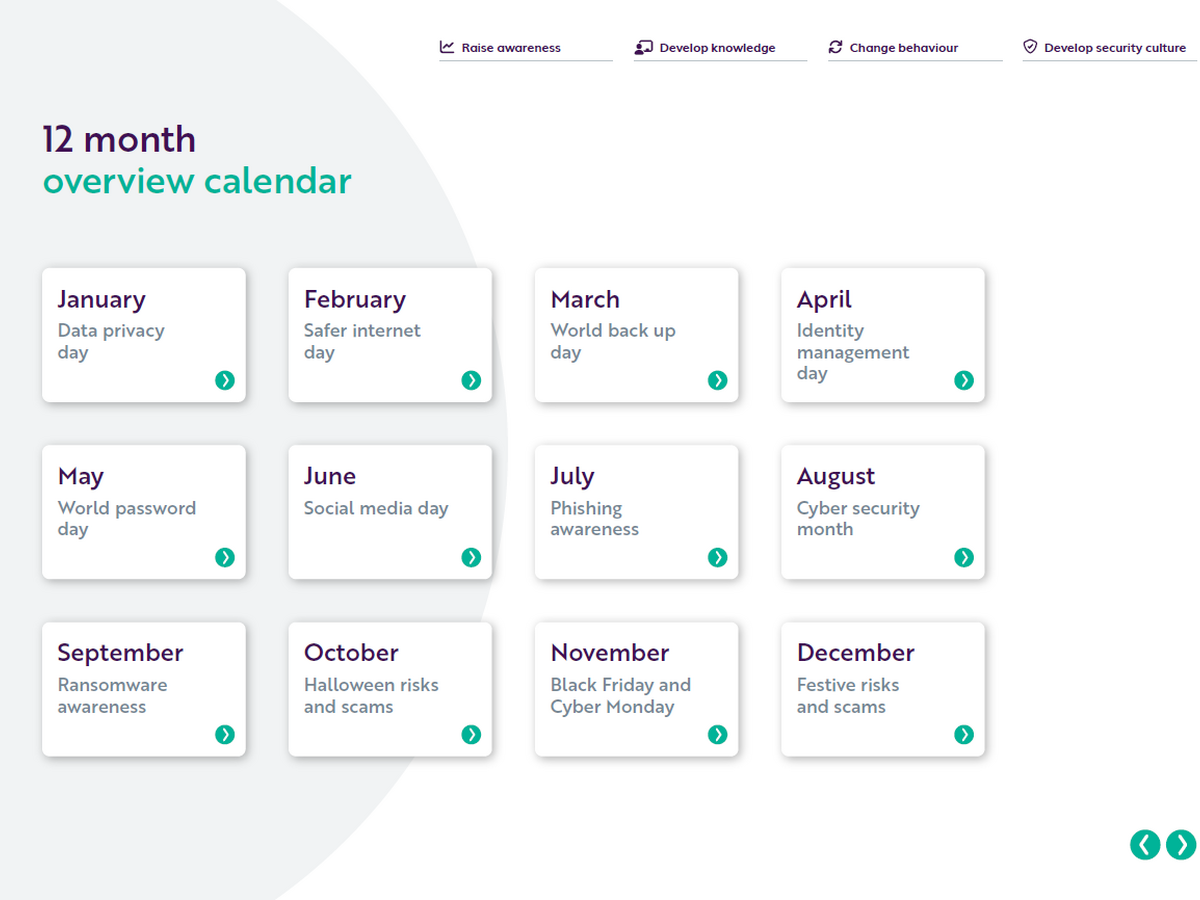 2024 Cyber security calendar TSC